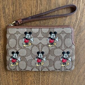 Disney Coach Mickey Mouse Wristlet